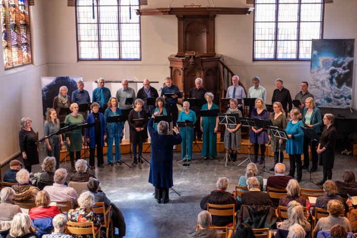 Les Moucherons tijdens Lux Aeterna concert april 2023 (fotograaf: Piet van Burgel)